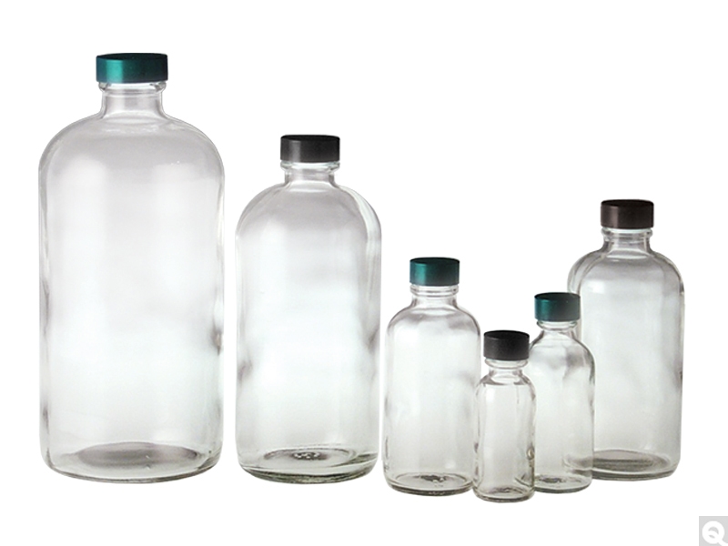 Clear Boston Round Bottles