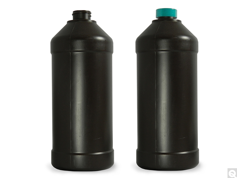 Modern Round Barrier Bottles - Amber
