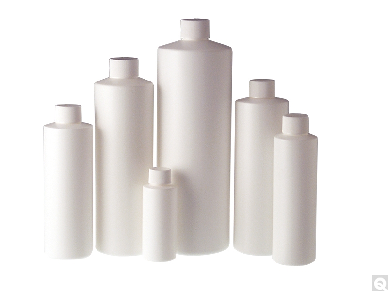 HDPE Cylinder Bottles - White