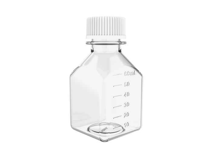 PETG Square Media Bottles