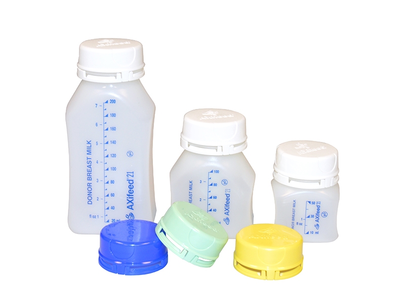 Tamper Evident Milk Bank Bottles & Caps