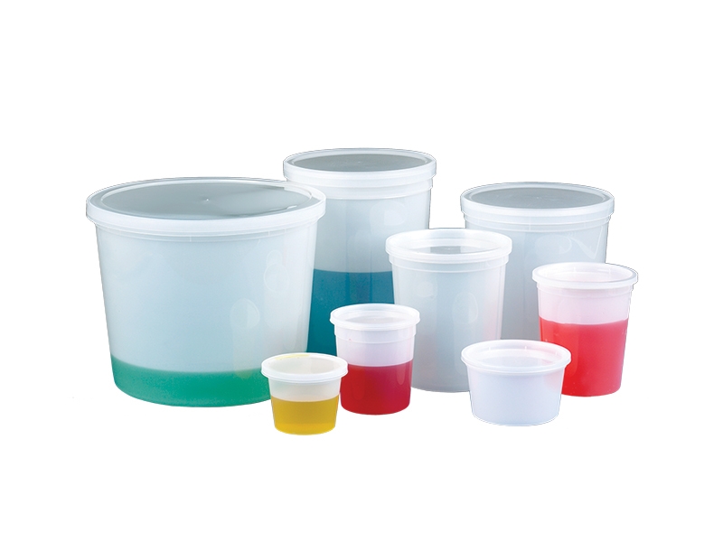 Translucent Storage Containers With Snap-On Lids