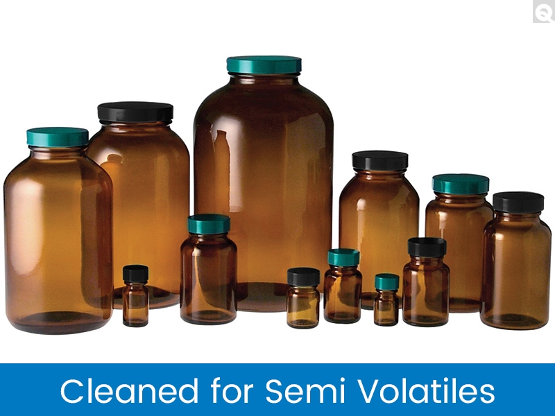 Packer Bottles, Cleaned For Semi-Volatiles