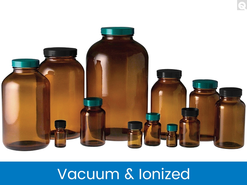 Packer Bottles - Glass, Vacuum & Ionized