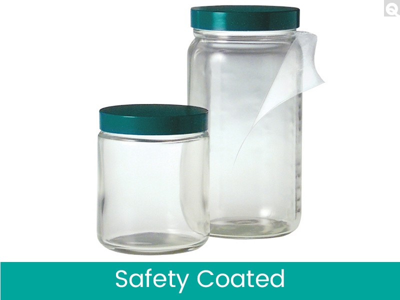 Safety Coated Medium Round Bottles