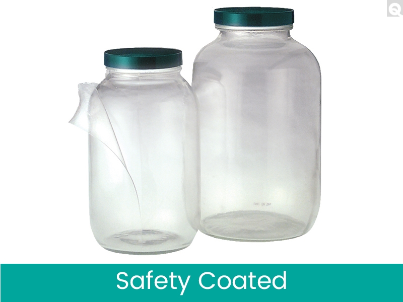 Safety Coated Standard Wide Mouth Bottles