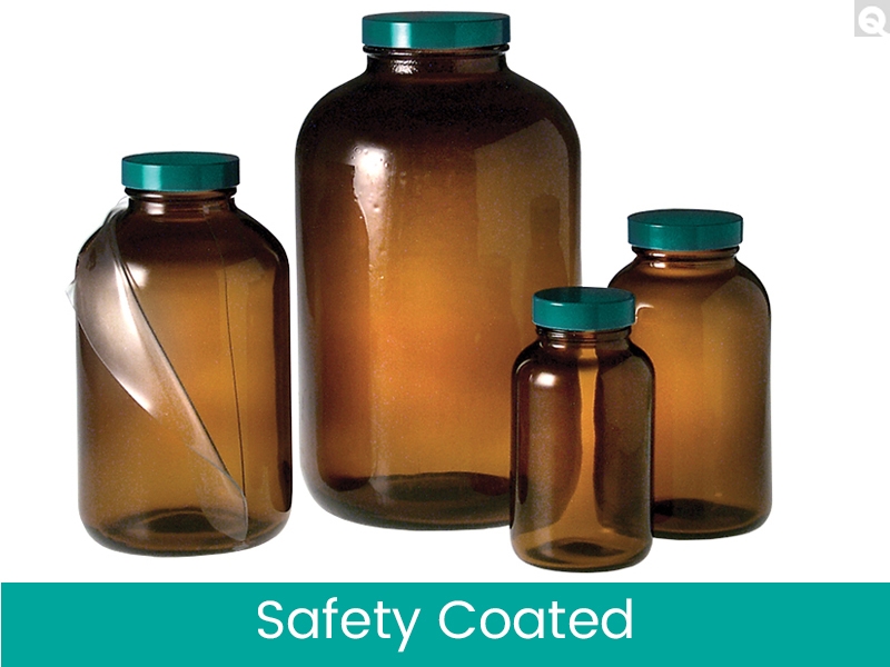 Safety Coated Wide Mouth Packer Bottles