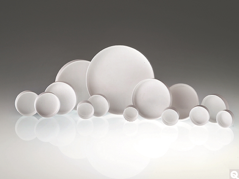 White Unlined Polypropylene Caps