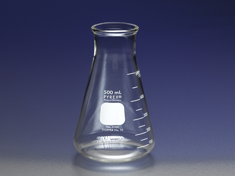 PYREX® Wide Mouth Erlenmeyer Flasks With Heavy Duty Rim