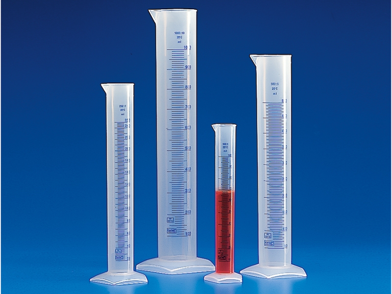 Polypropylene Graduated Cylinders With Printed Graduations